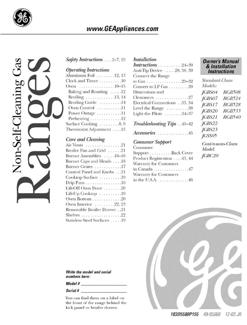 GE RGB528 Original instructions