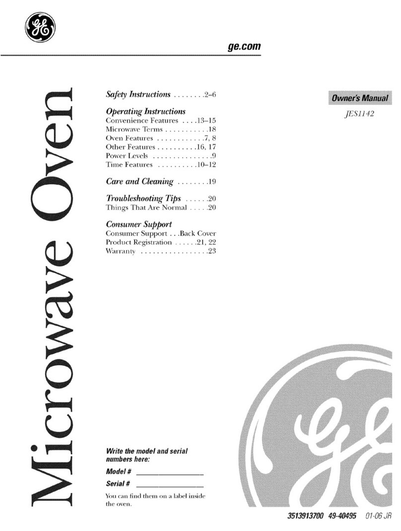 GE JES1142 User manual