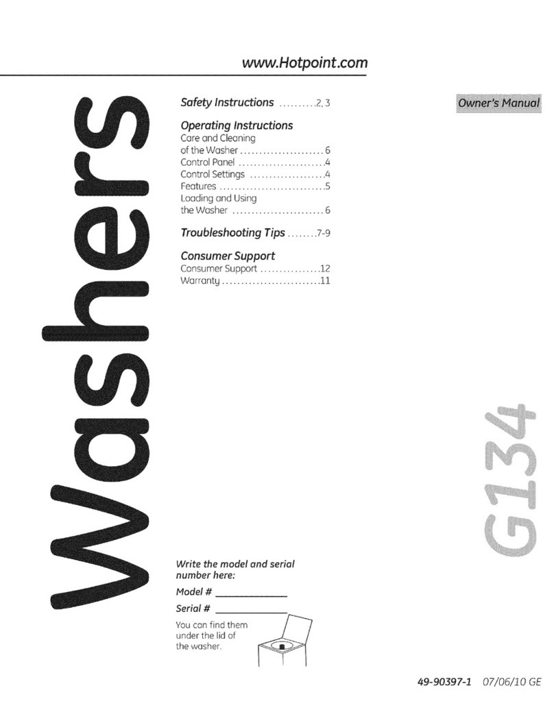 Hotpoint HTWP1000M0WW owner's manual