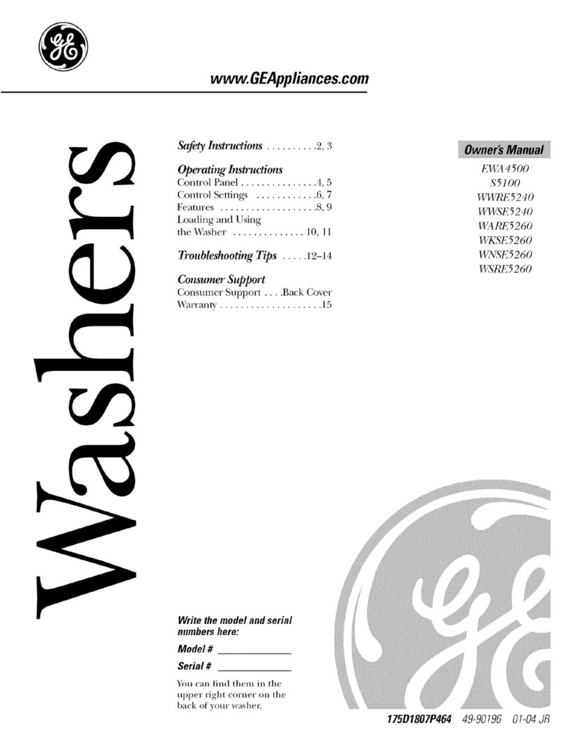 GE EWA4500 User manual