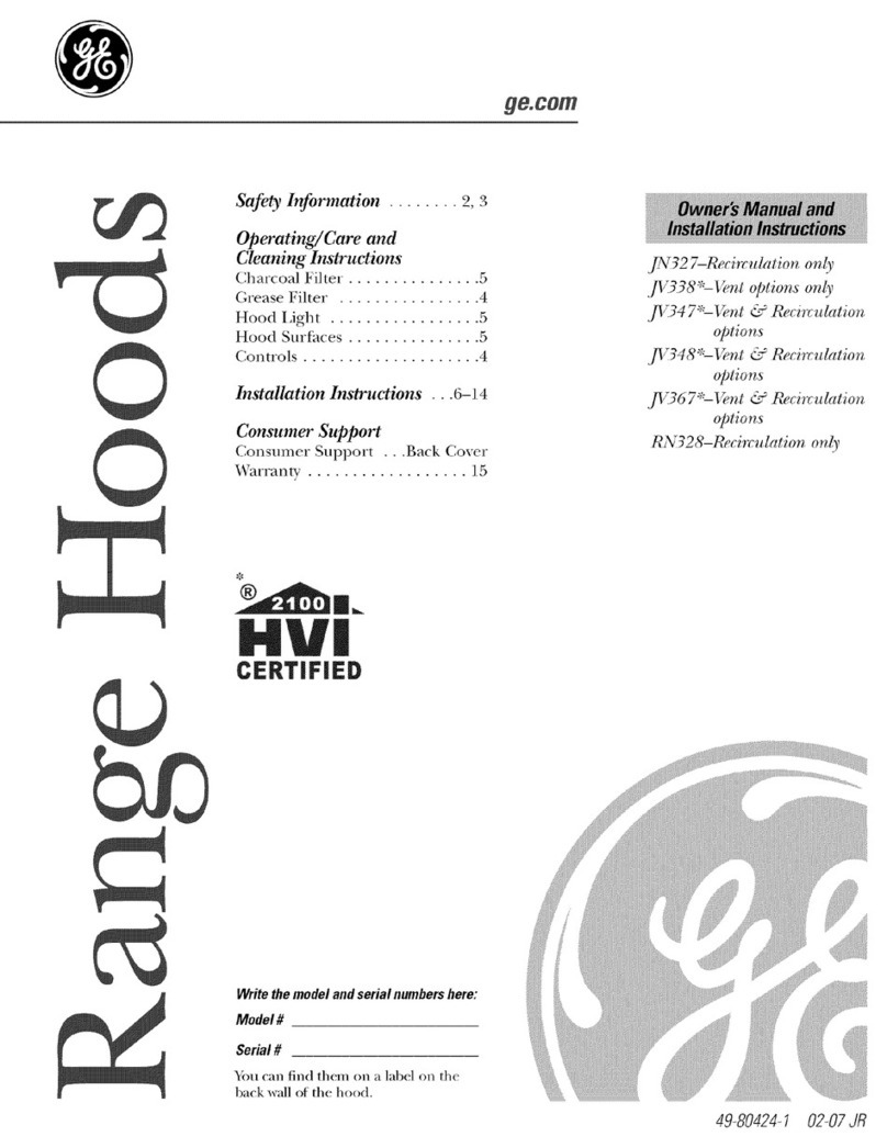 GE RN328 Operating instructions