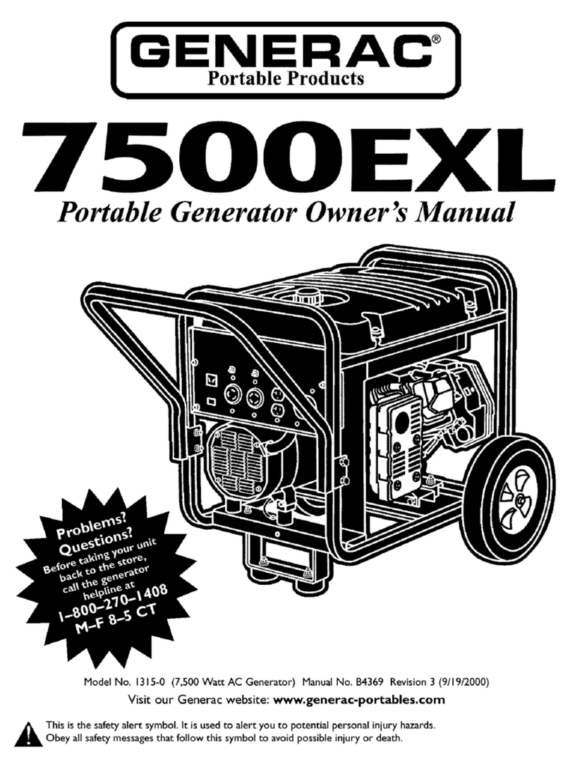 Generac Portable Products 1315-0 User manual Generac Portable Products 1315-0 User manual