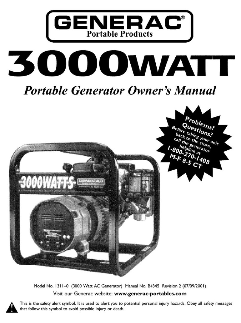 Generac Portable Products 1311-0 User manual