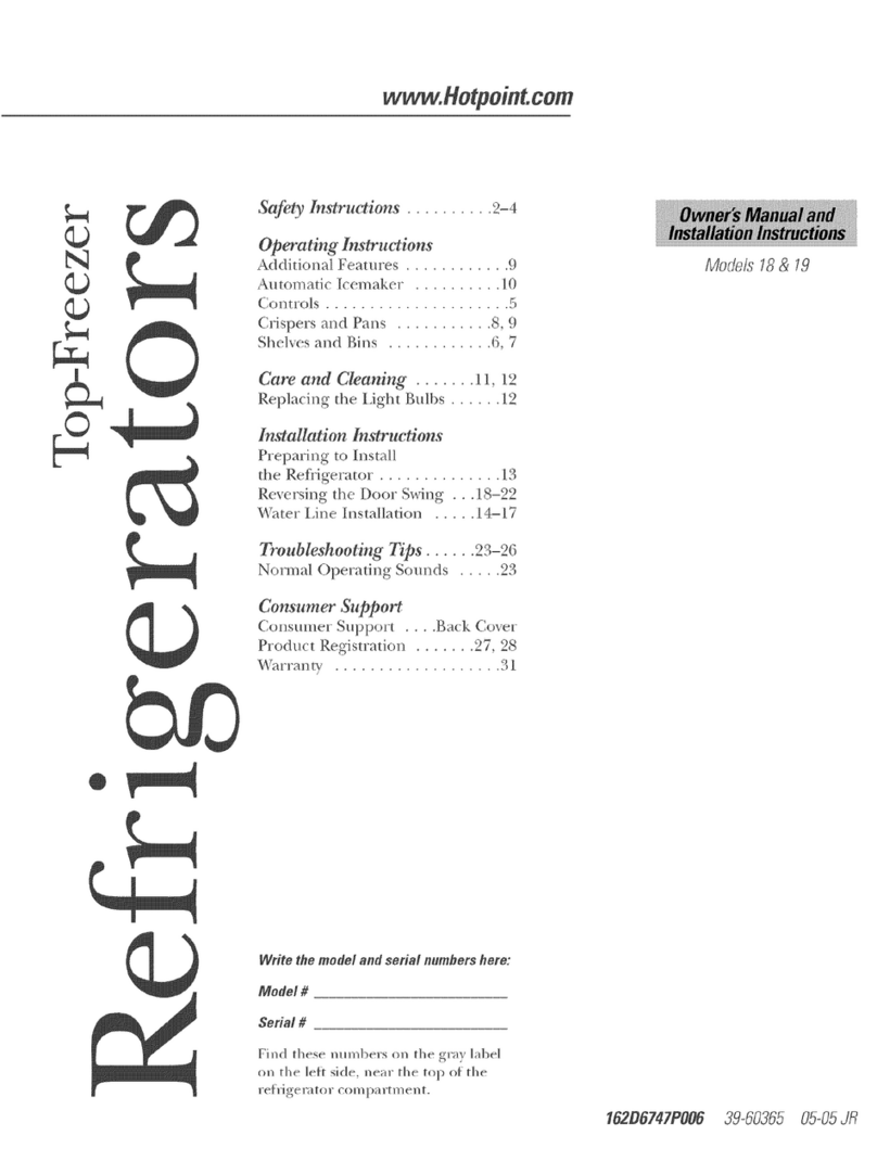 Hotpoint HTS18BBPPLCC and Operating instructions
