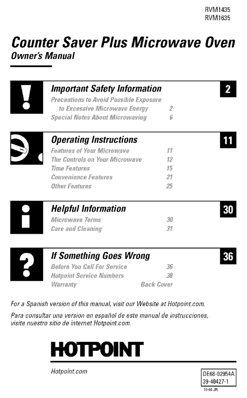 Hotpoint RVM1435 User manual