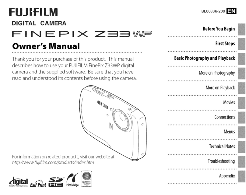 FujiFilm FinePix Z33WP owner's manual
