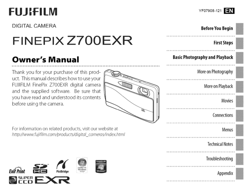 FujiFilm FinePix Z700EXR owner's manual