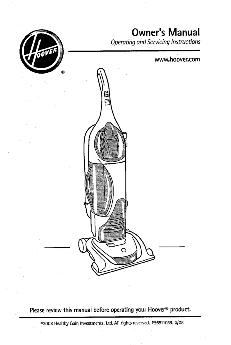 Hoover UH40110 owner's manual