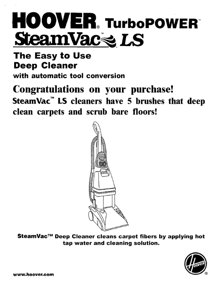 Hoover SteamVac TurboPOWER F5893-900 User manual