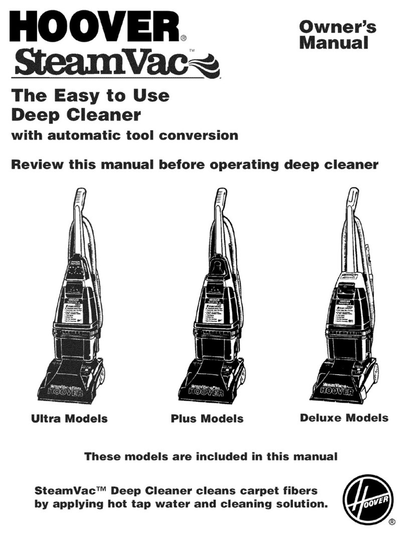 Hoover SteamVac F5881-900 User manual Hoover SteamVac F5881-900 User manual