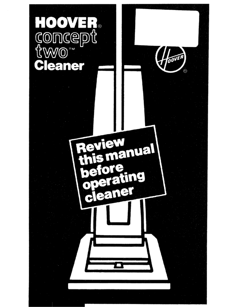 Hoover concept two U4217 owner's manual