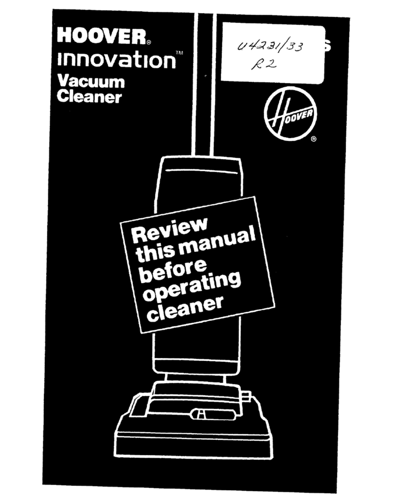 Hoover innovation U4231 User manual
