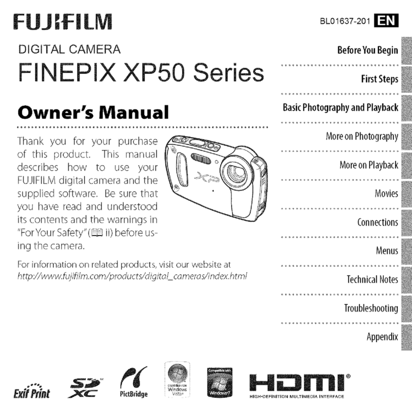FujiFilm FINEPIX XP50 Series owner's manual