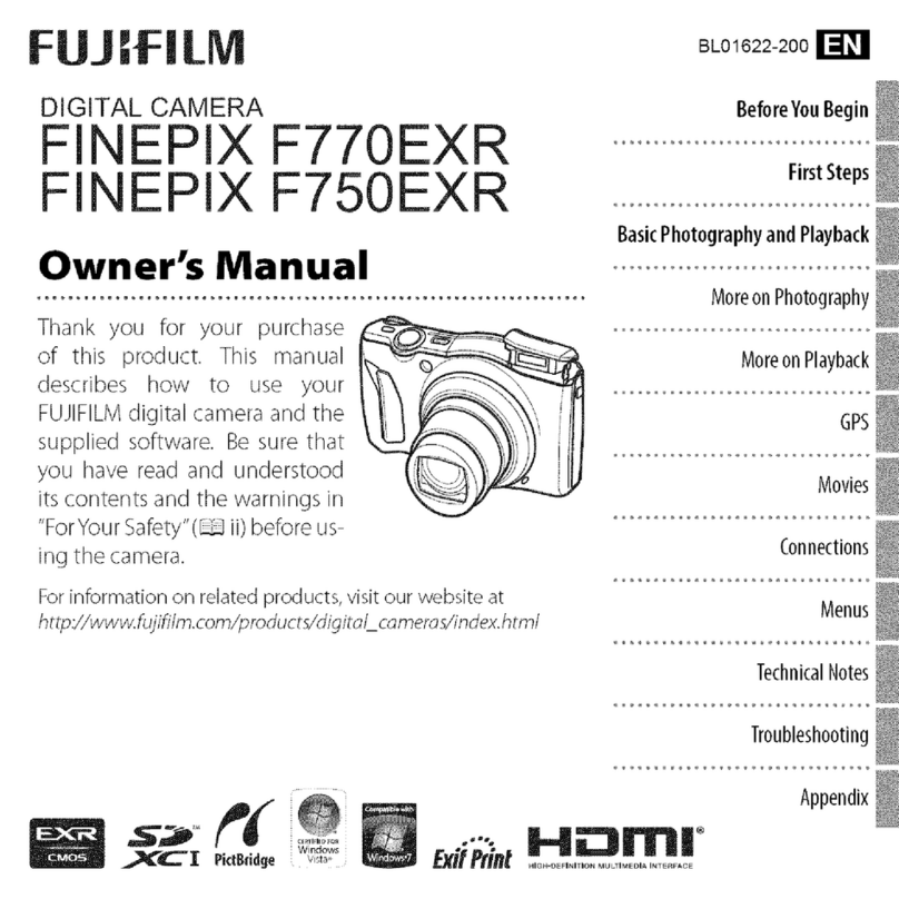 FujiFilm Finepix F770EXR User manual