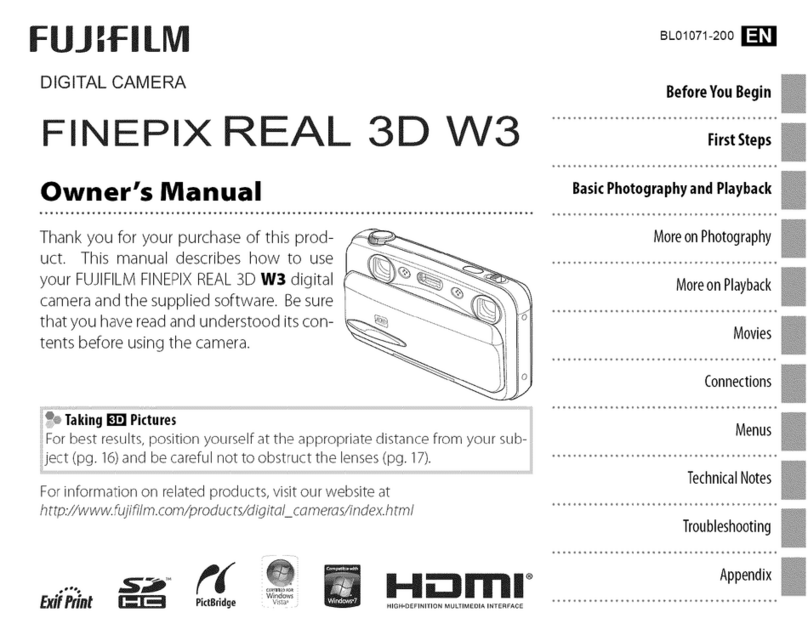 FujiFilm FinePix REAL 3D W3 owner's manual
