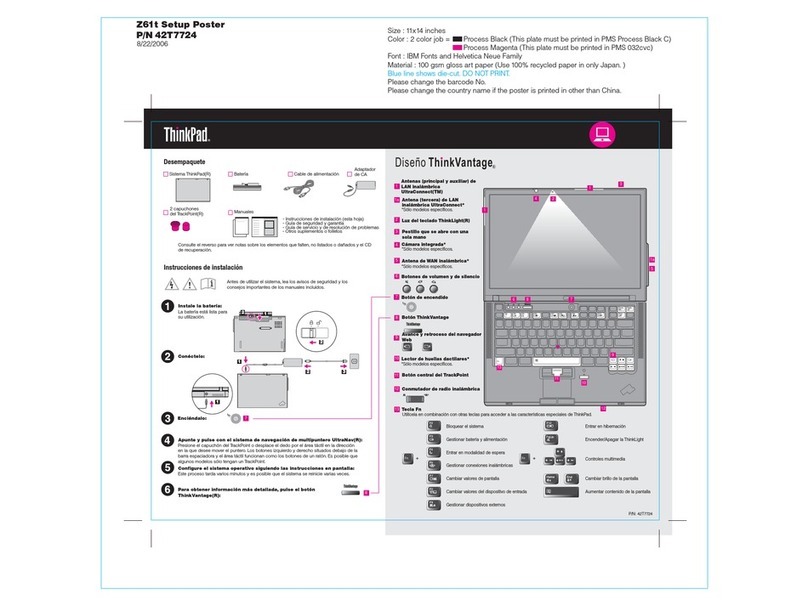 Lenovo Z61t User manual
