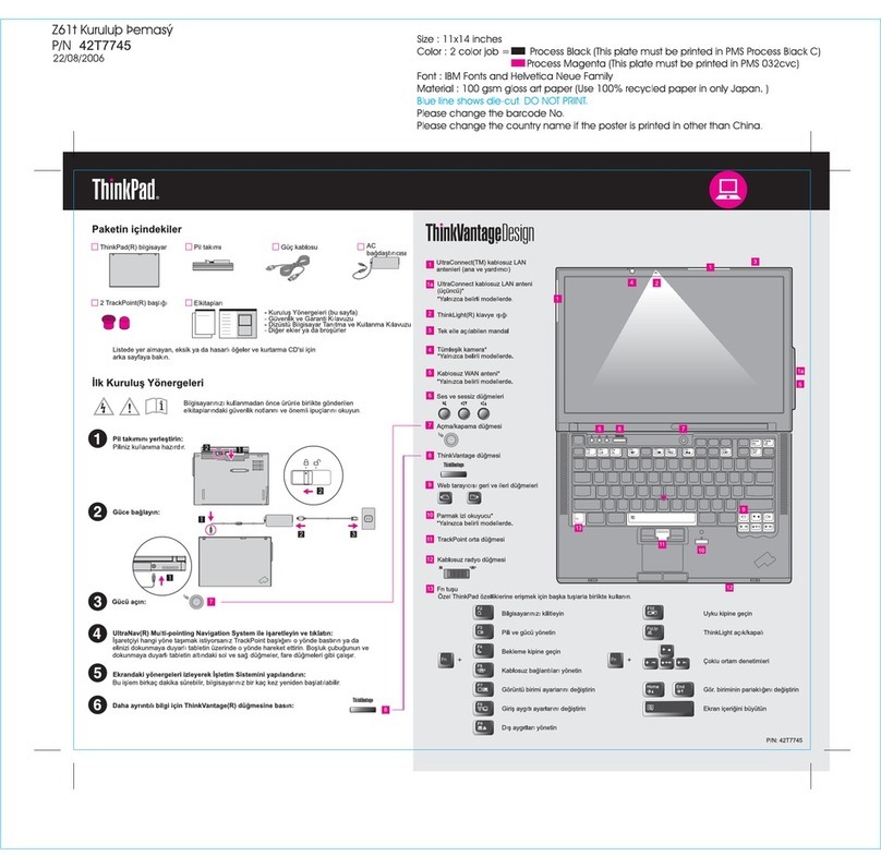 Lenovo Z61t User manual