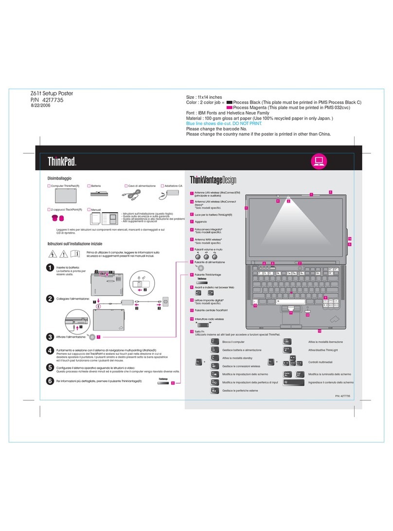 Lenovo Z61t User manual