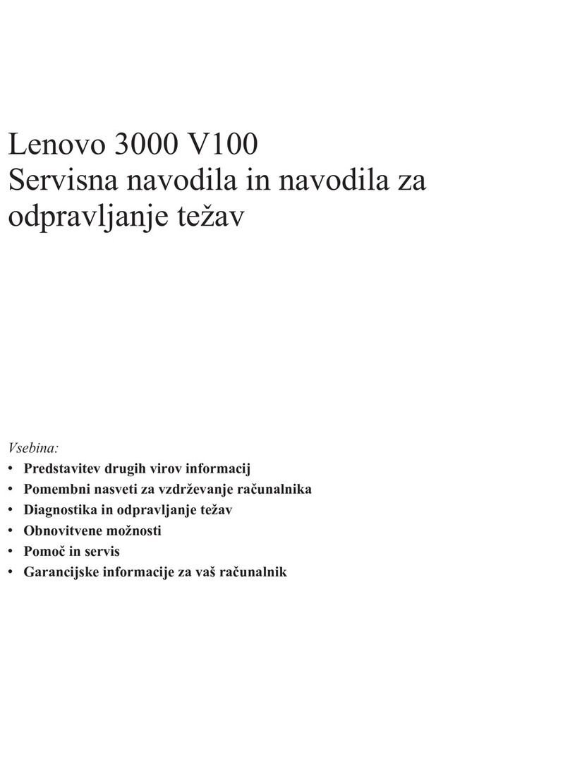 Lenovo V100 Servisna navodila in navodila za odpravljanje težav