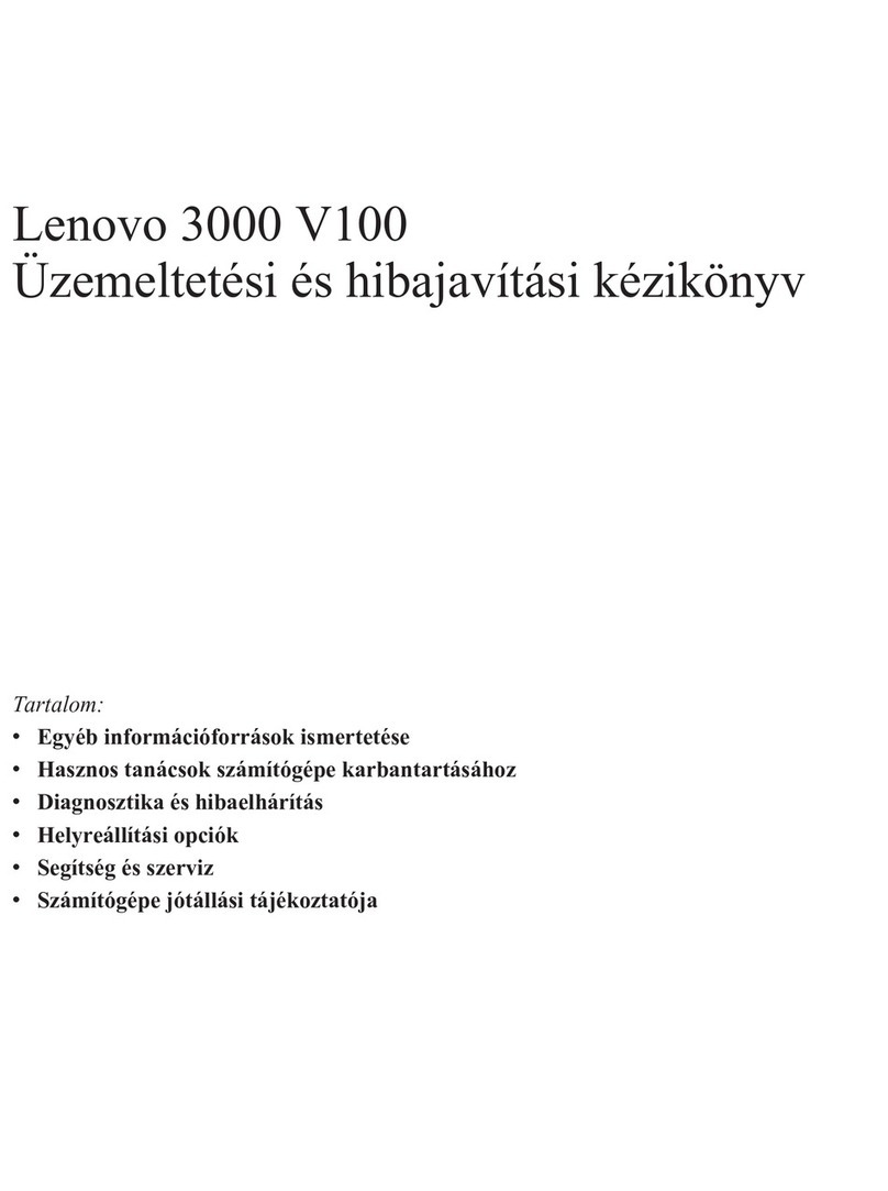 Lenovo V100 Üzemeltetési és hibajavítási kézikönyv