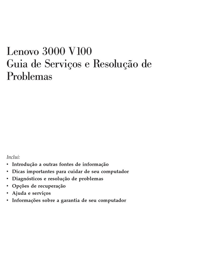 Lenovo V100 Guia de Serviços e Resolução de Problemas