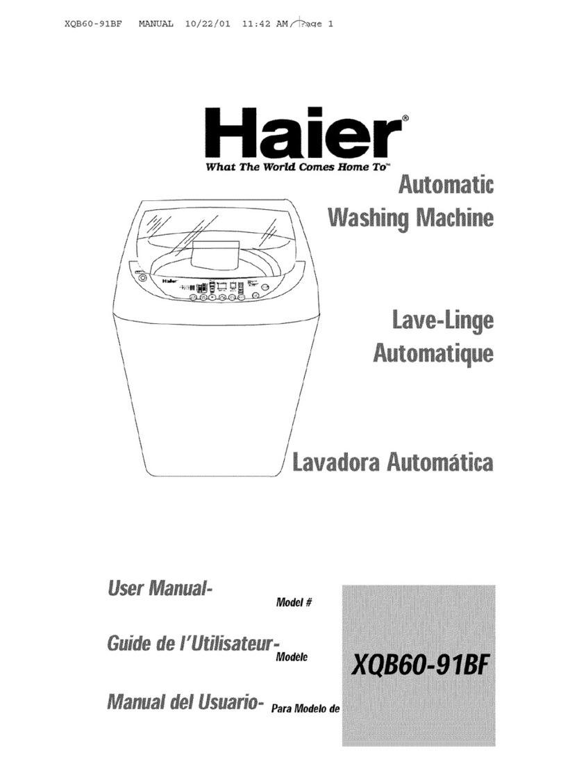 Haier XQB60-91BF user manual