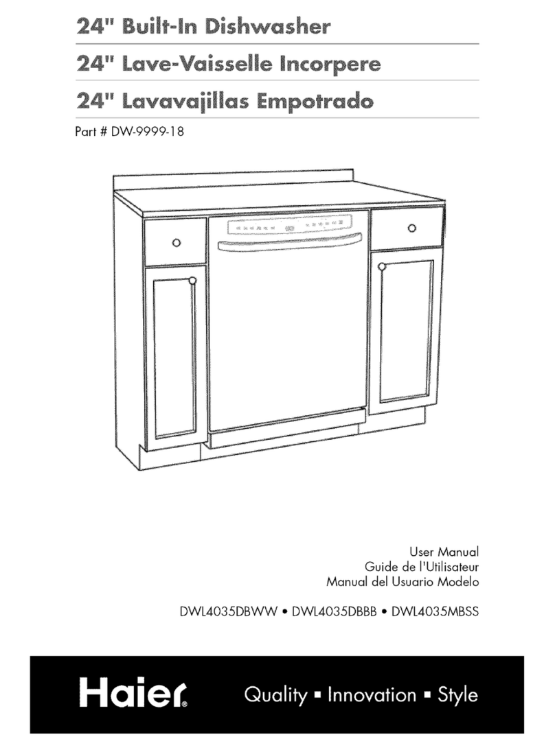 Haier DWL4035DBBB User manual