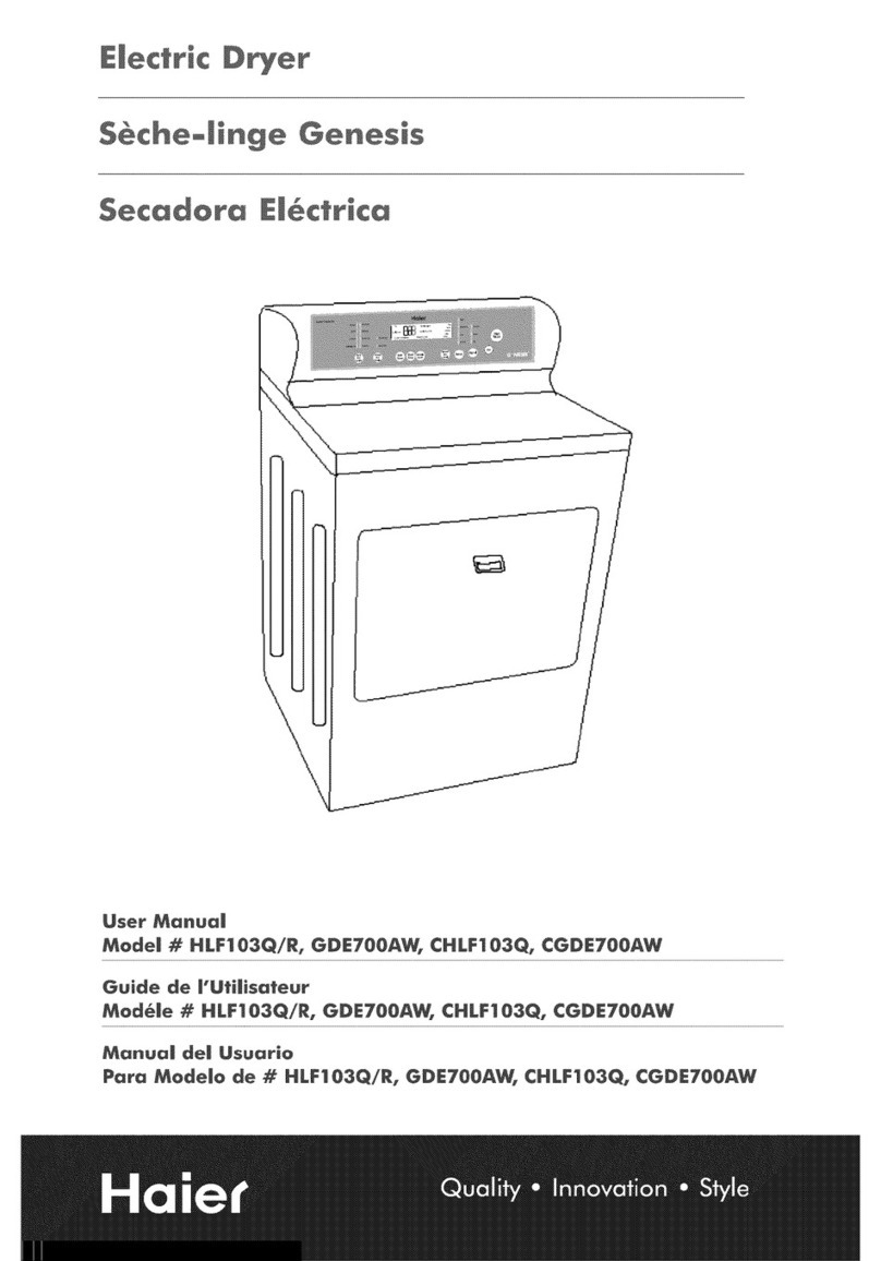 Haier Ginesis HLF103Q User manual
