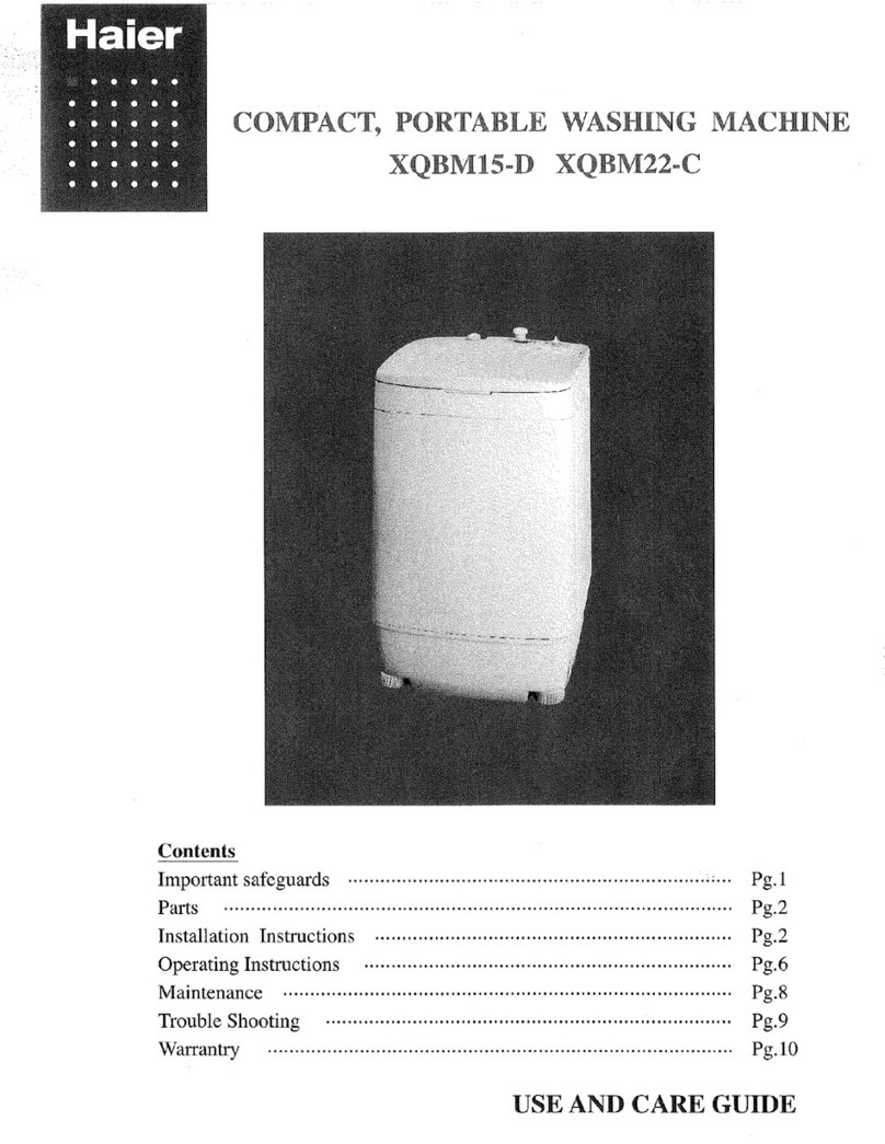 Haier XQBM22-C User manual