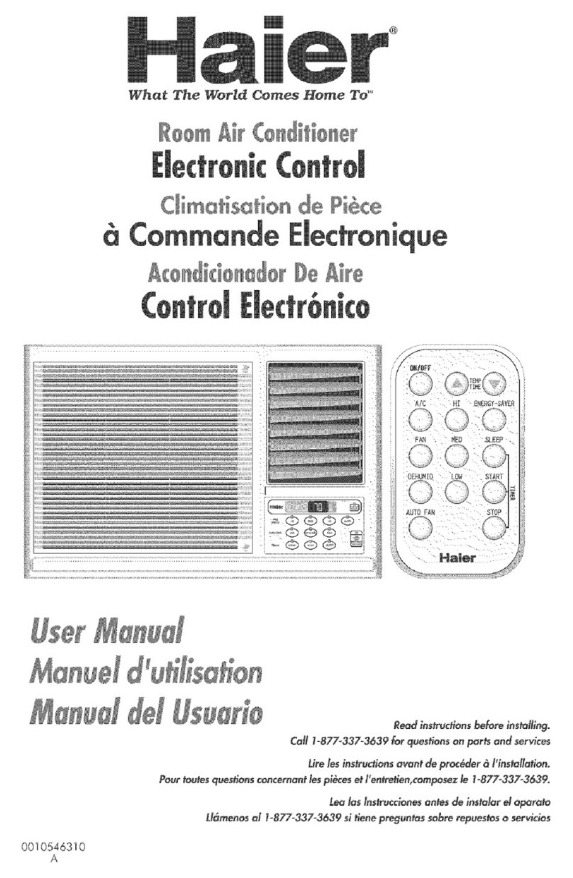Haier HWR12XC3 User manual
