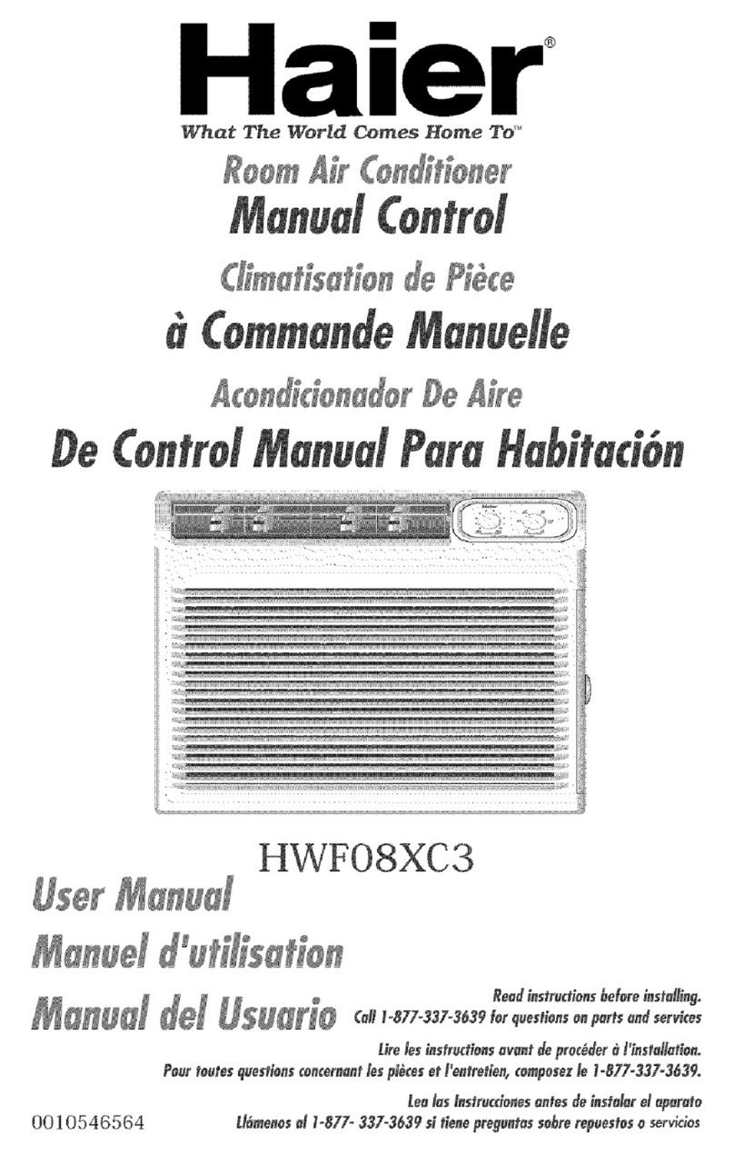Haier HWF08XC3 User manual
