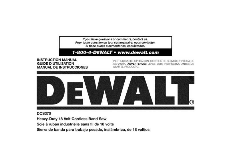 DeWalt DCS370 instruction manual