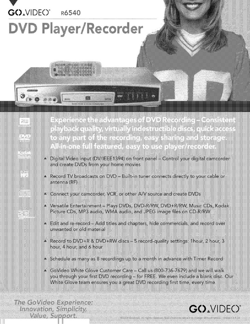 GoVideo R6540 User manual