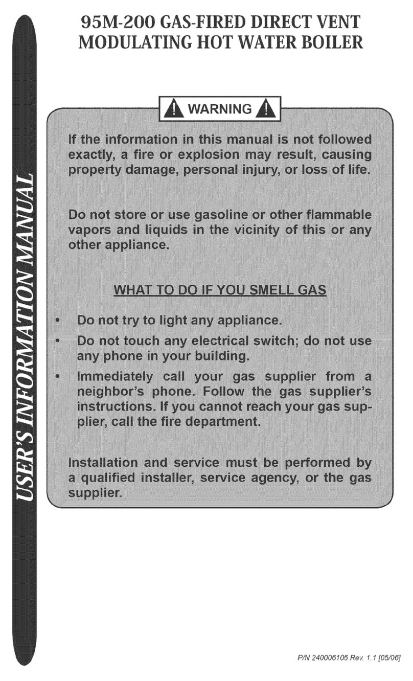 Dunkirk 95M-200 User's information manual