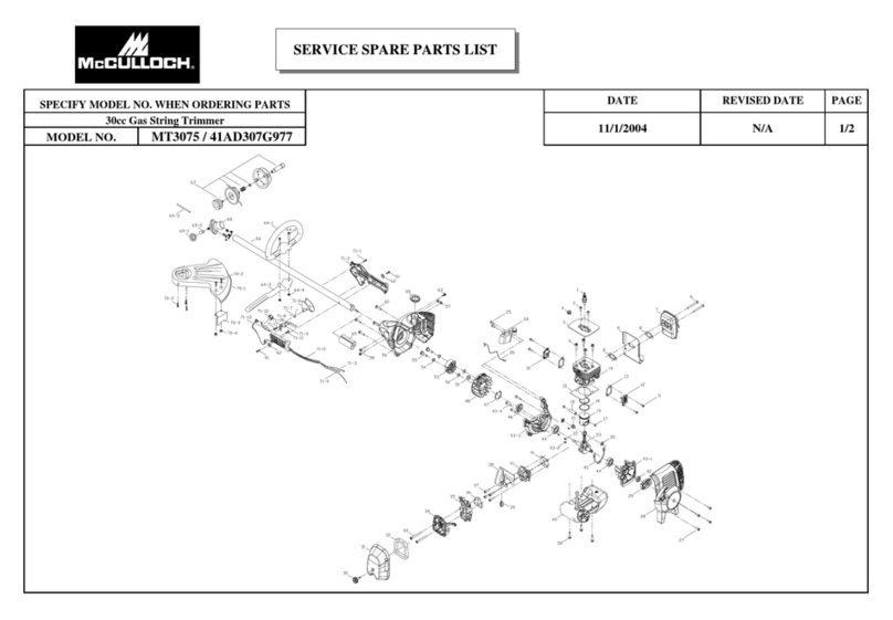 McCulloch MT3075 Guide