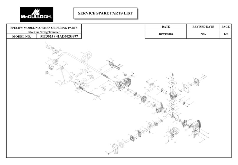 McCulloch MT3025 Guide