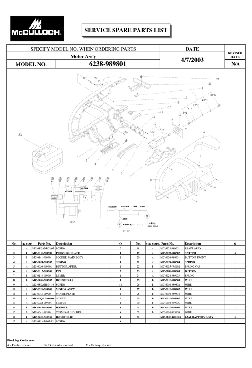 McCulloch 6238-989801 Guide