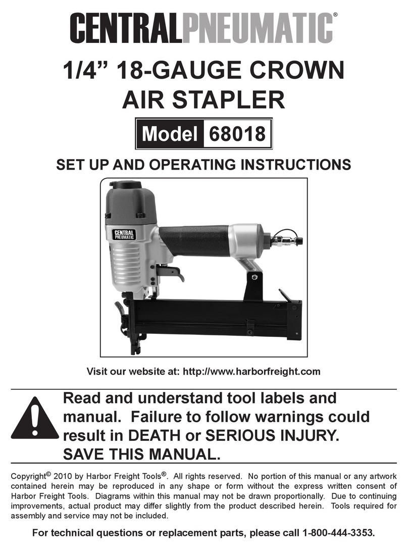 Central Pneumatic 68018 Set up and operating instructions
