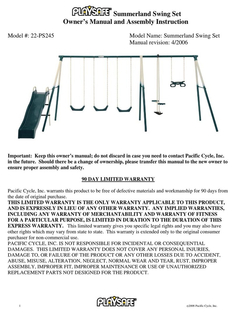 PlaySafe 22-PS245 and Owner's manual and assembly instruction