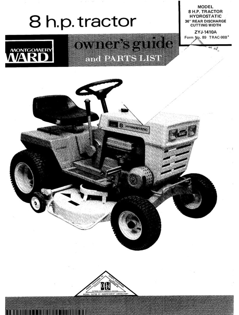 Montgomery Ward ZYJ-1410A Owner's guide and parts list