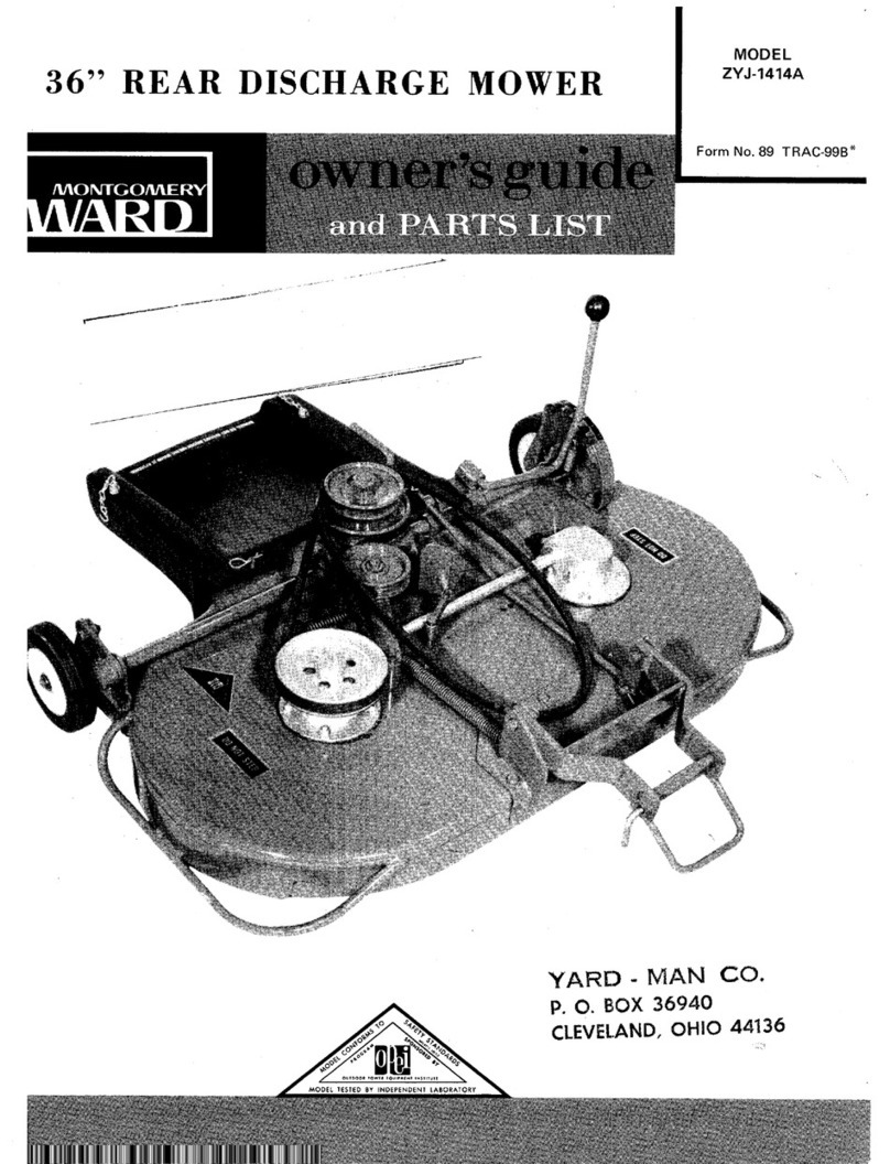 Montgomery Ward ZYJ-1414A Owner's guide and parts list