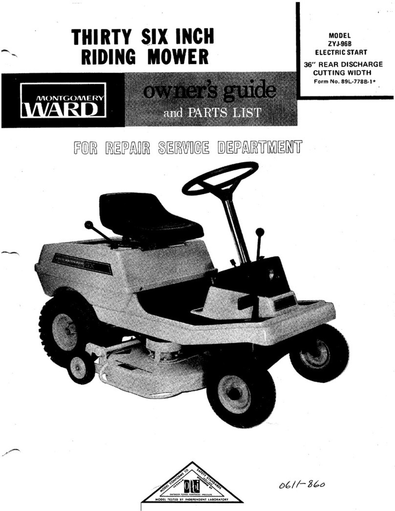 Montgomery Ward ZYJ-96B Owner's guide and parts list