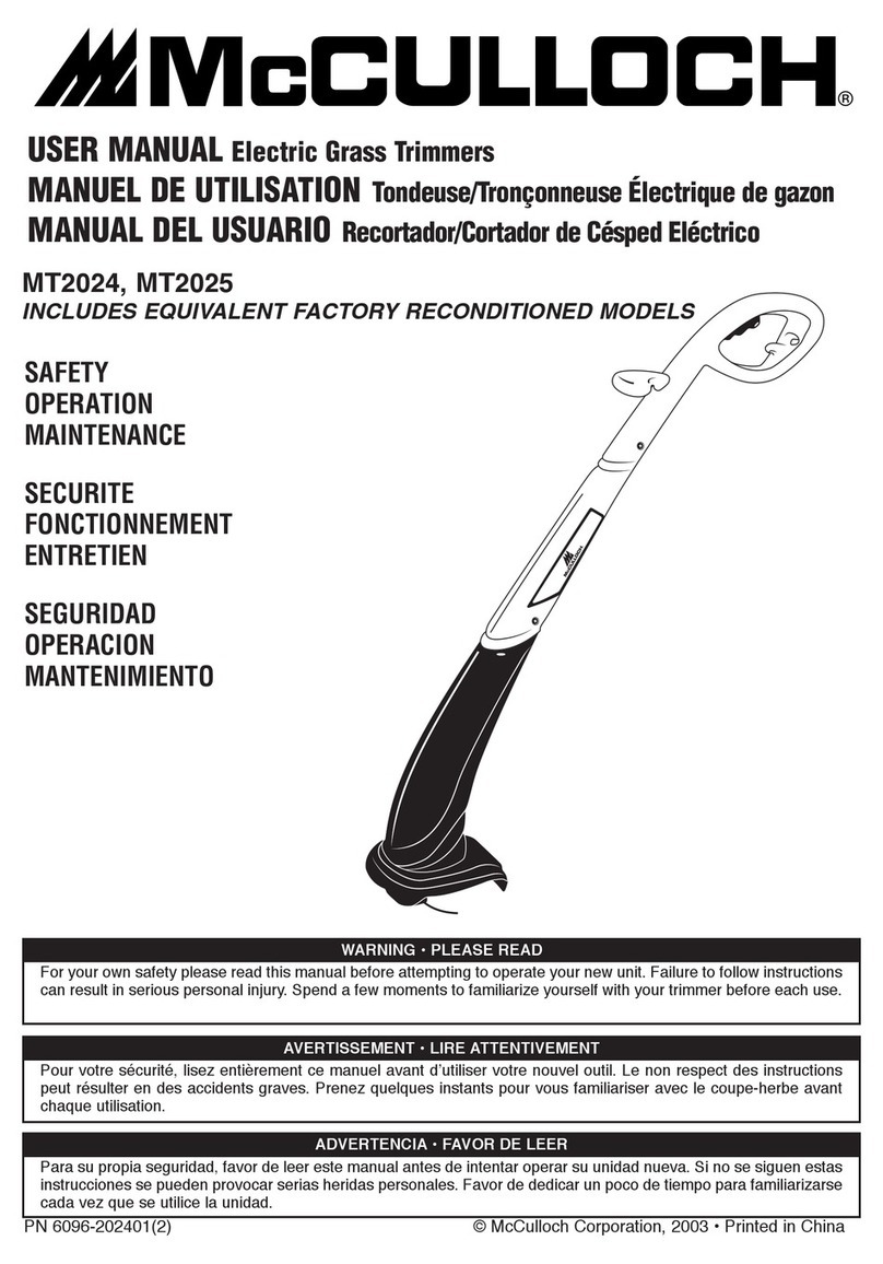 McCulloch MT2024 user manual