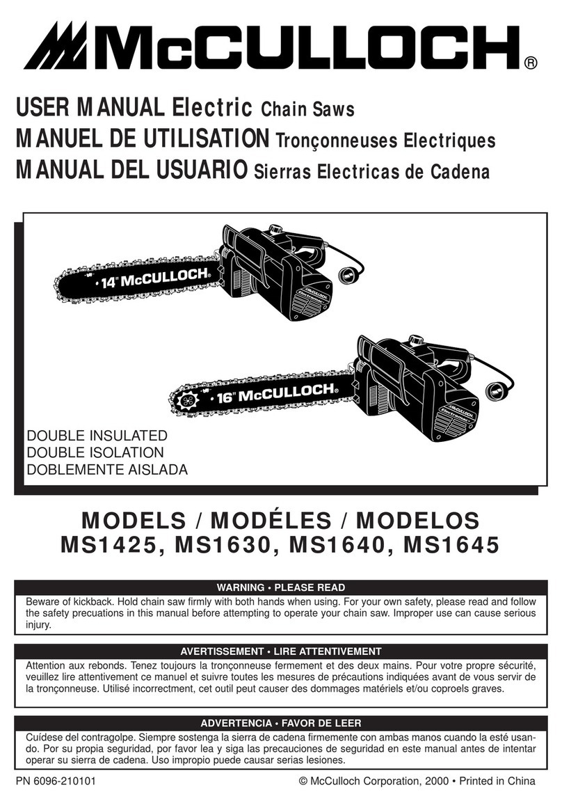 McCulloch MS1425, MS1630, MS1640, MS1645 User manual