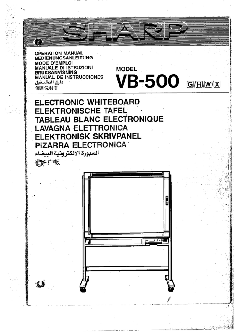 Sharp VB500G User manual