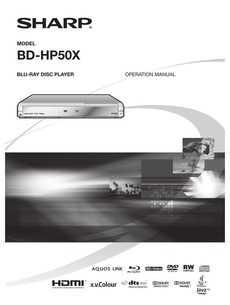 Sharp BD-HP50X User manual