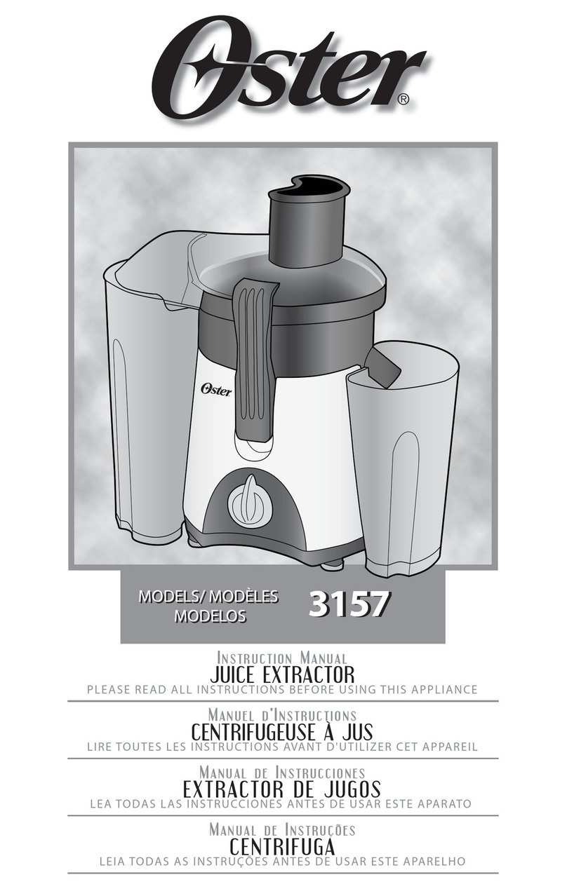 Oster 3157 User manual