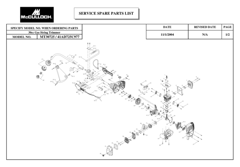 McCulloch MT30725 Guide McCulloch MT30725 Guide