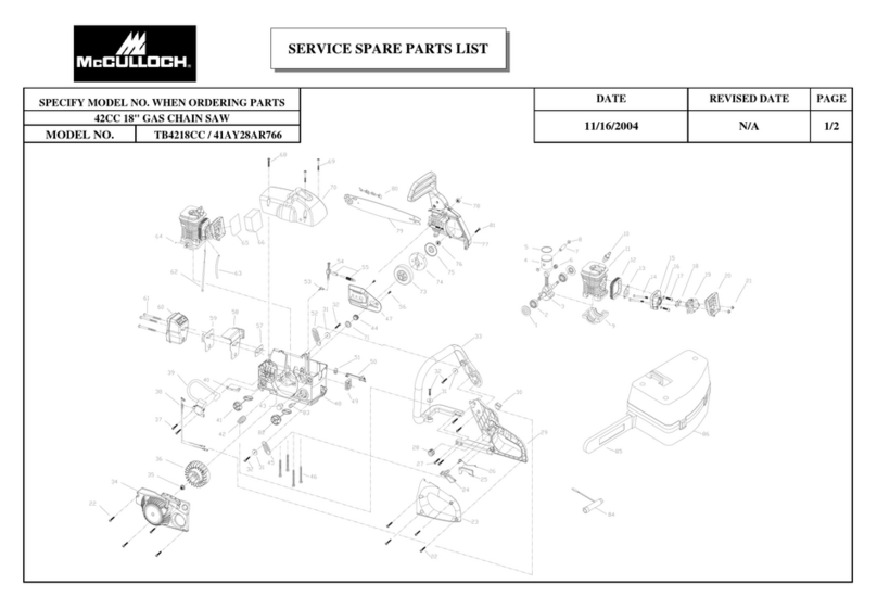 McCulloch TB4218CC Guide