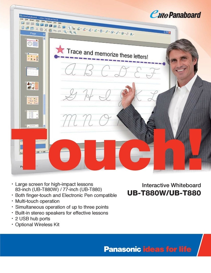 Panasonic ElitePANABOARD UB-T880W User manual Panasonic ElitePANABOARD UB-T880W User manual